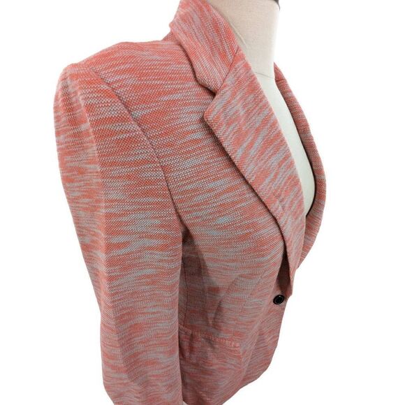 Cartonnier Women's Orange and Light Blue Printed Blazer Size Small - Picture 8 of 15